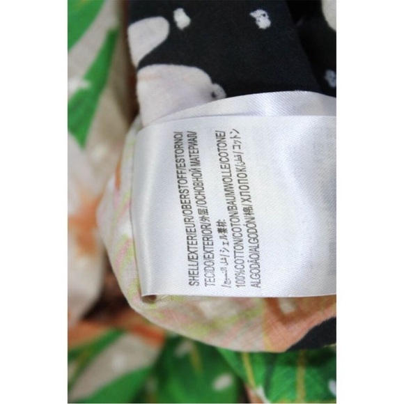 Farm Rio Womens Tropical Print Swiss Dot Blouse Multi Colored Size Extra Small - Picture 6 of 6